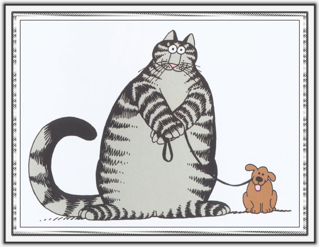 Мультяшные котики пара