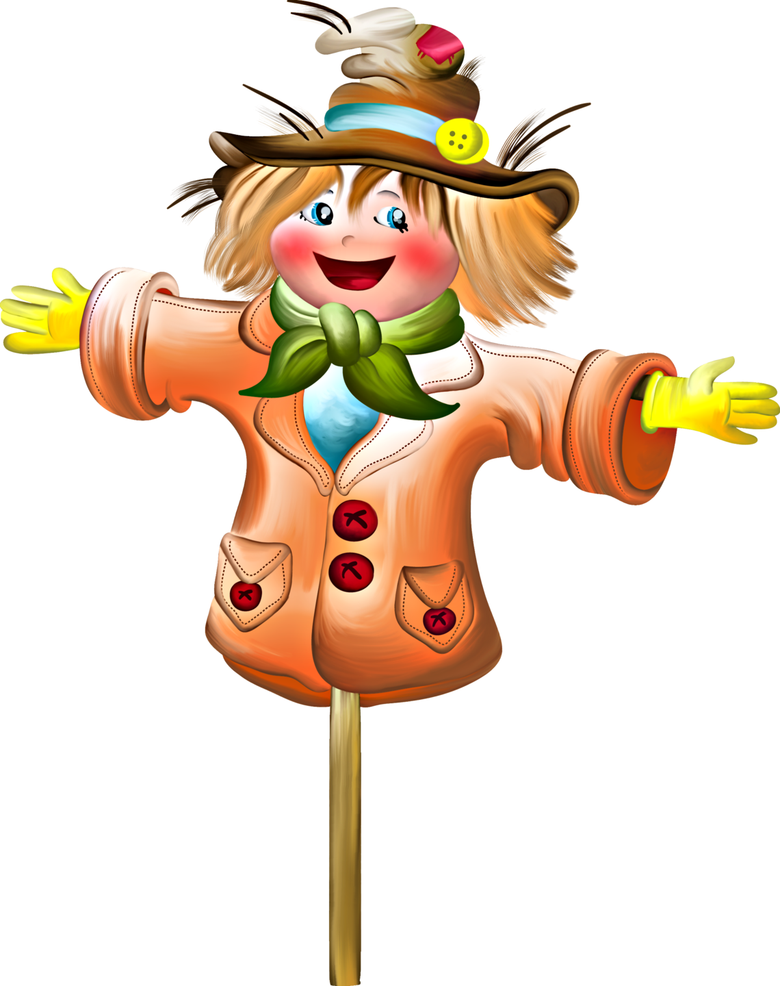 Соломенный Тыквоголовый Джек пугало