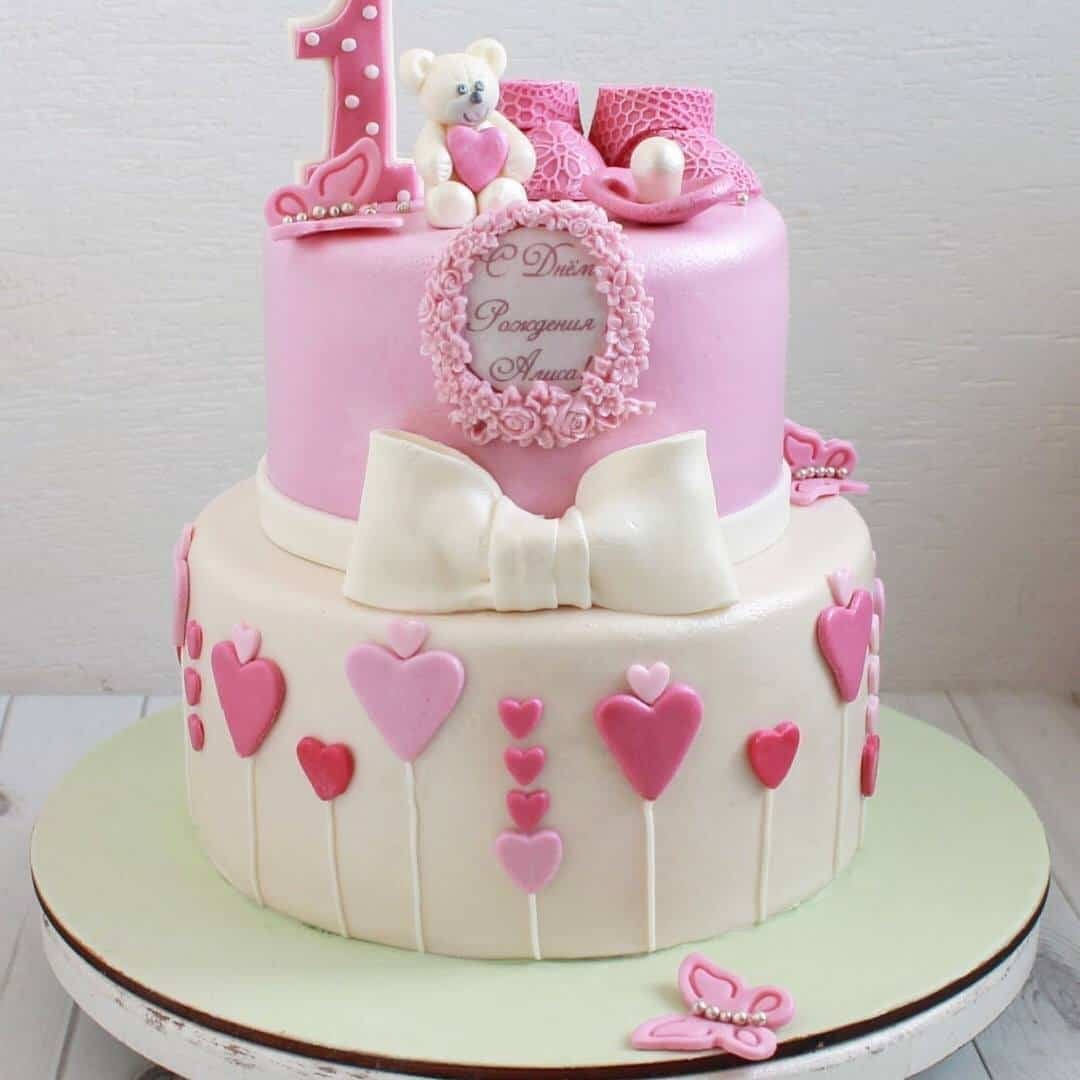 Торт на годик девочке
