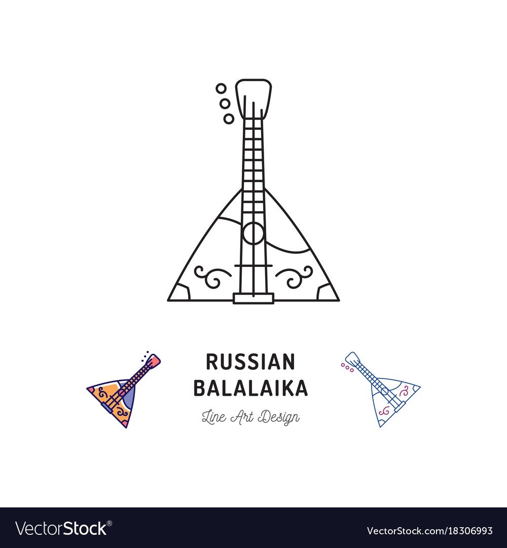 Балалайка трафарет