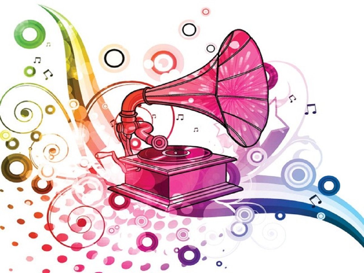 Граммофон мультяшный