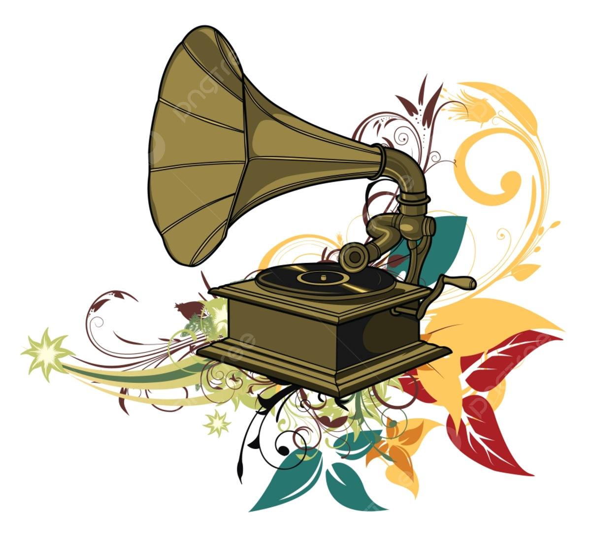 Дети с патефоном