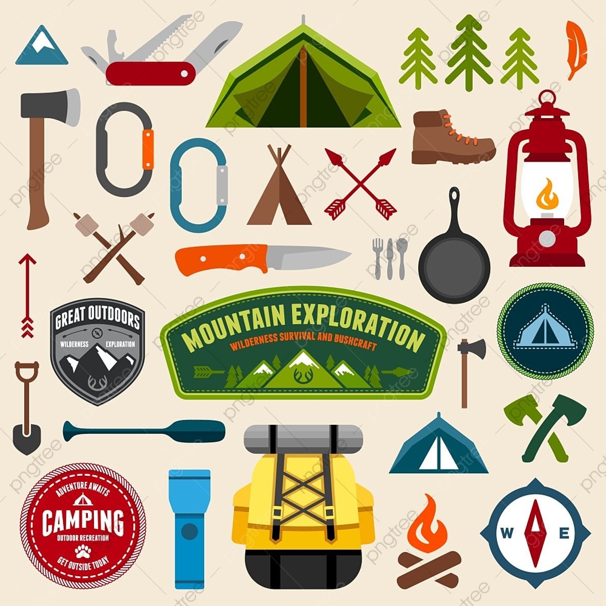 Туристические символы кемпинг