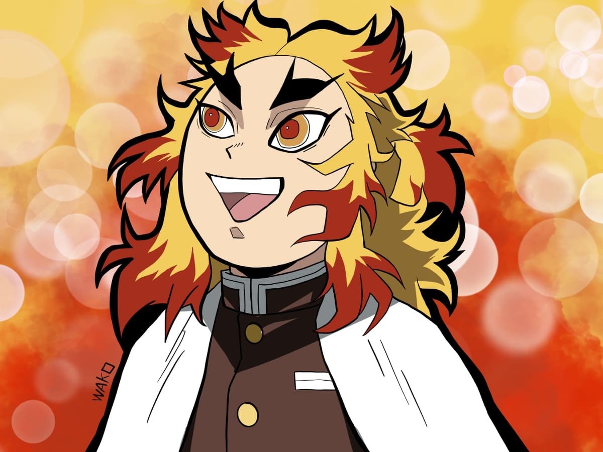 Аниме клинок рассекающий демонов Ренгоку