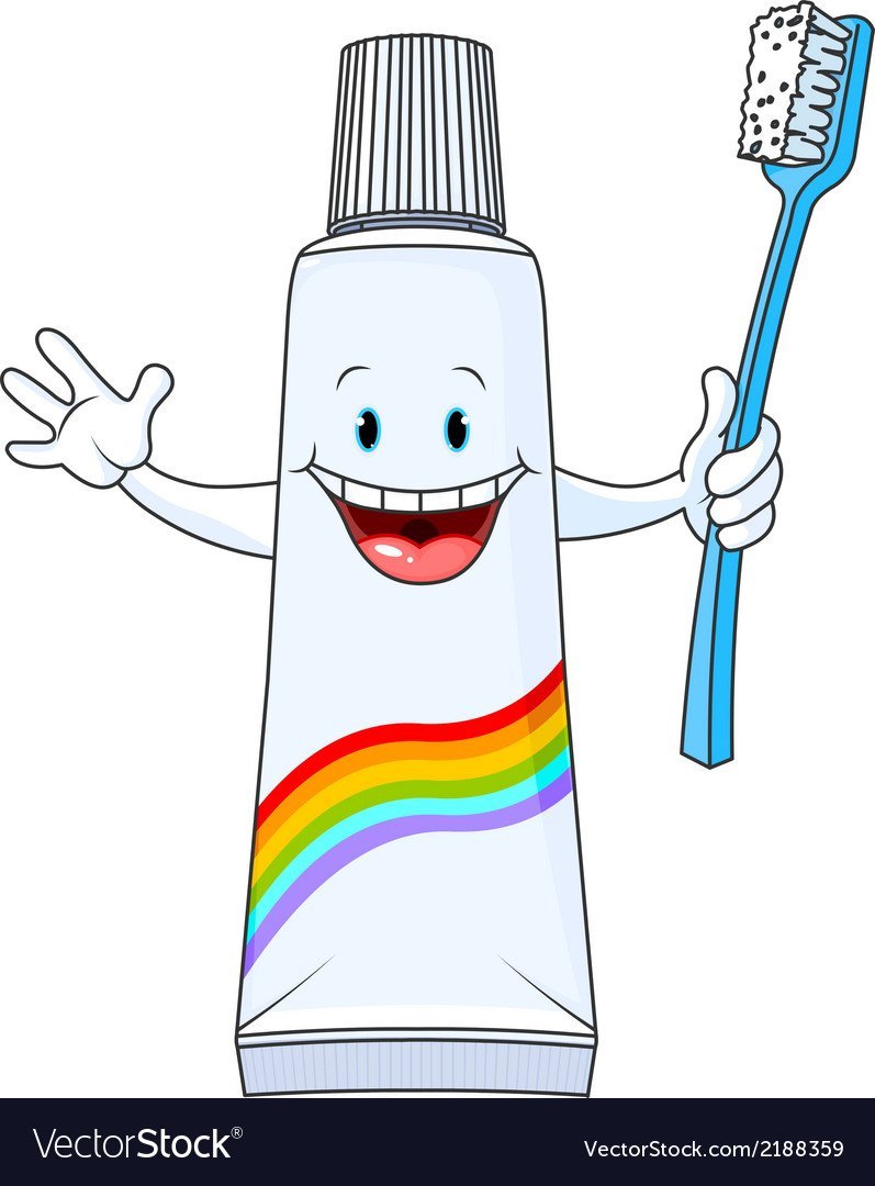 Зубная паста мультяшная