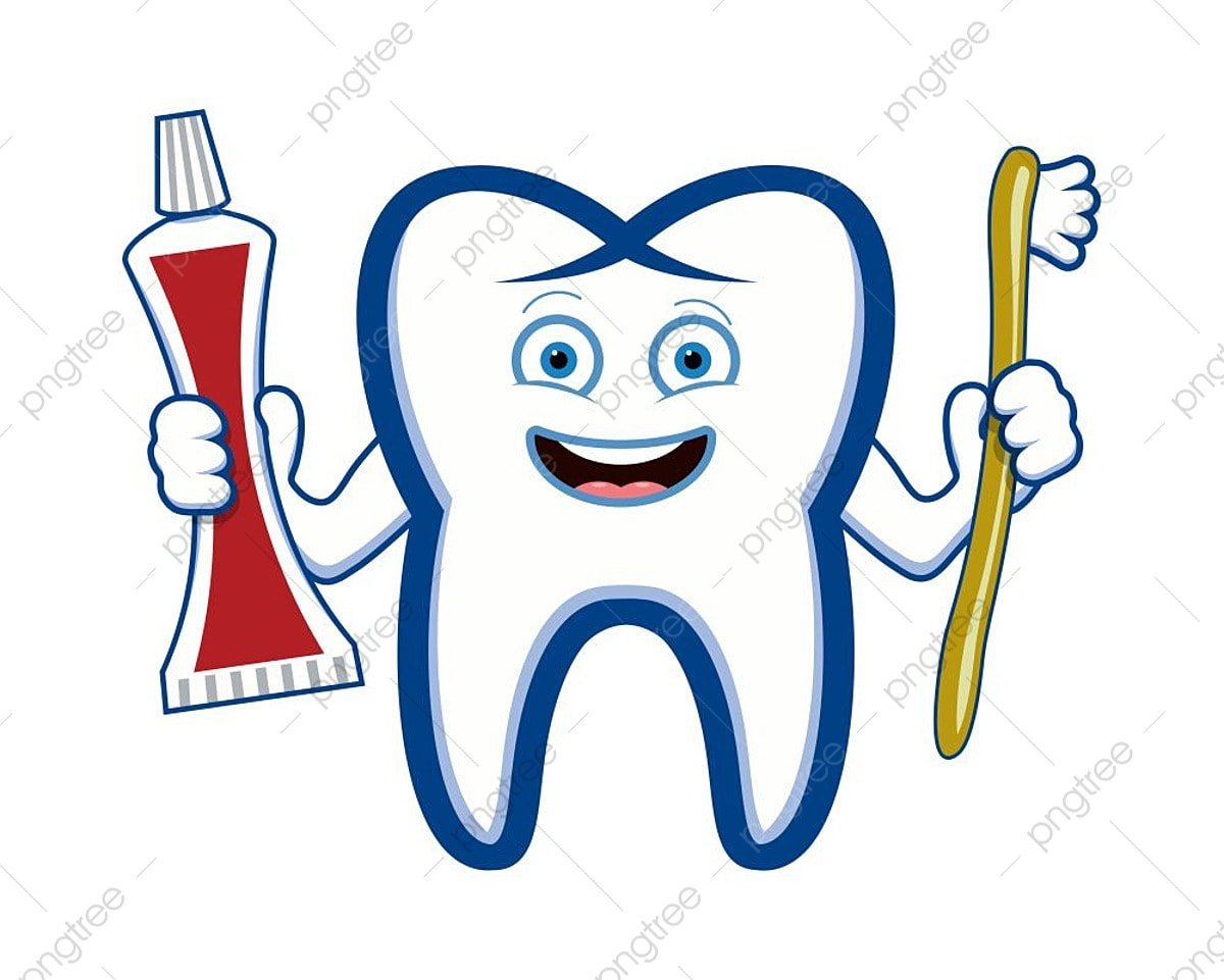 Человечек с зубной пастой