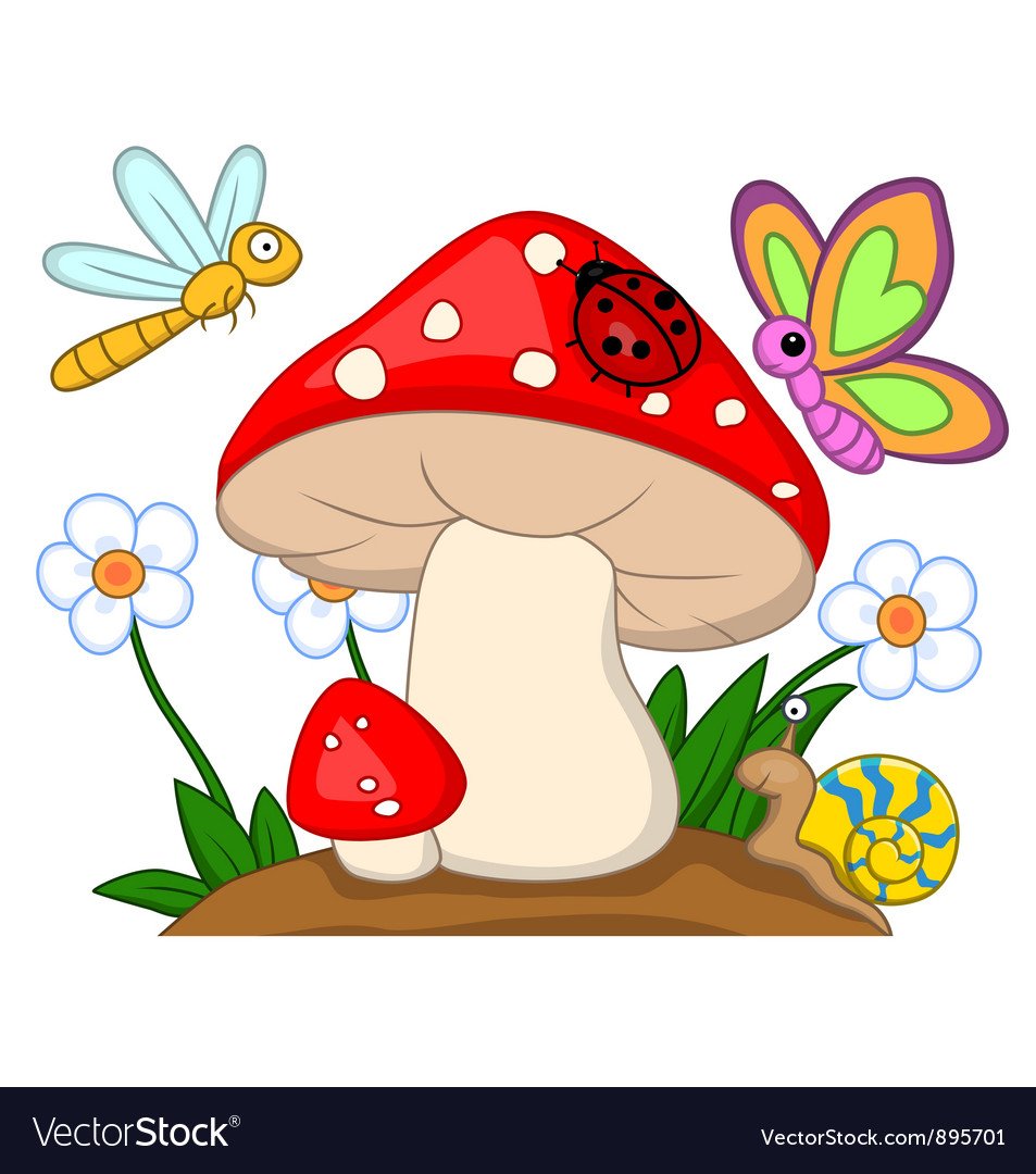 Ягодка и грибочек для детей