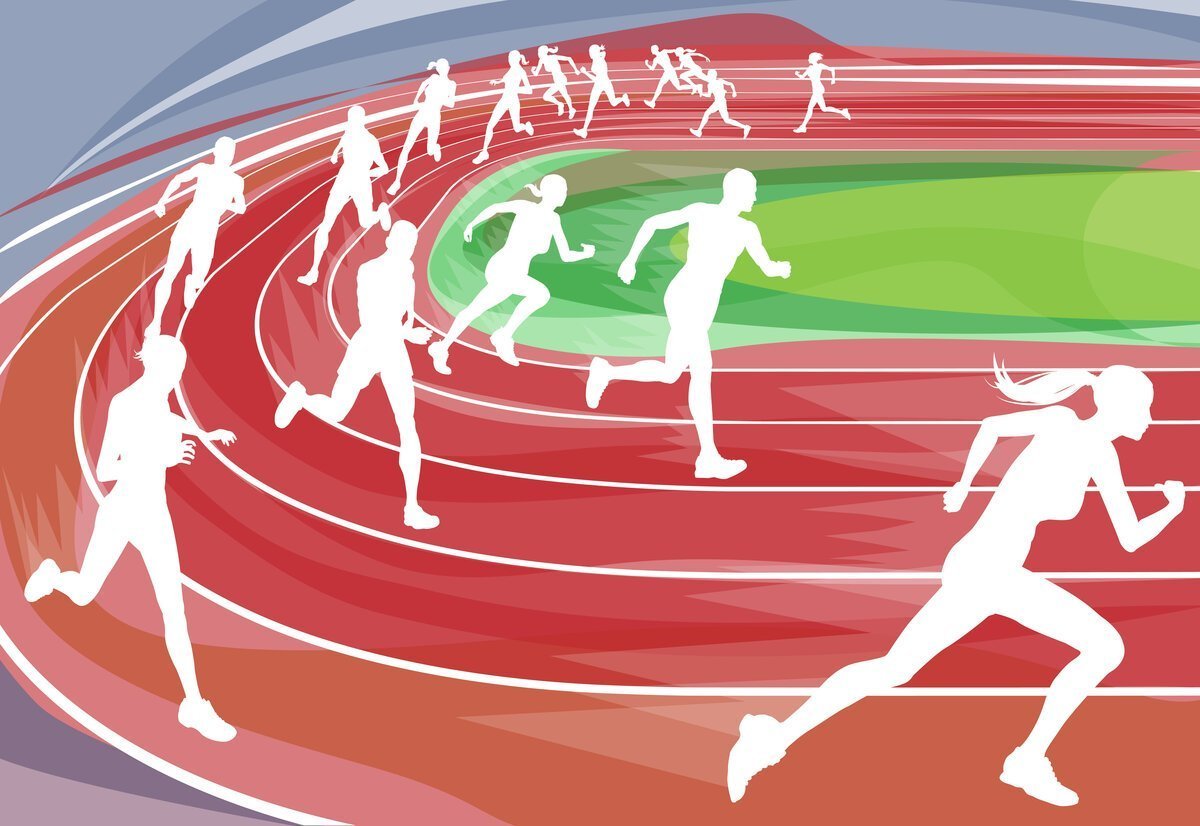 Легкая атлетика рисунок