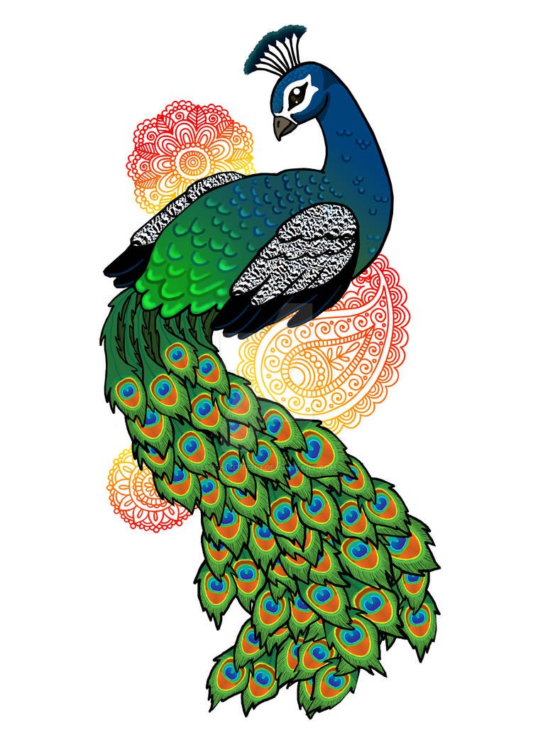 Сказочная птица Павлин