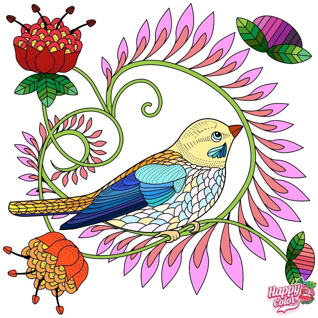 Орнамент птички