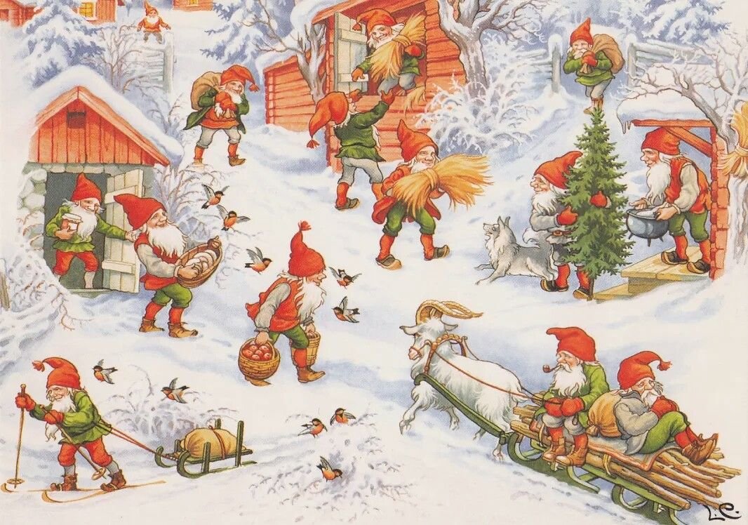 Цветные гномики для детей