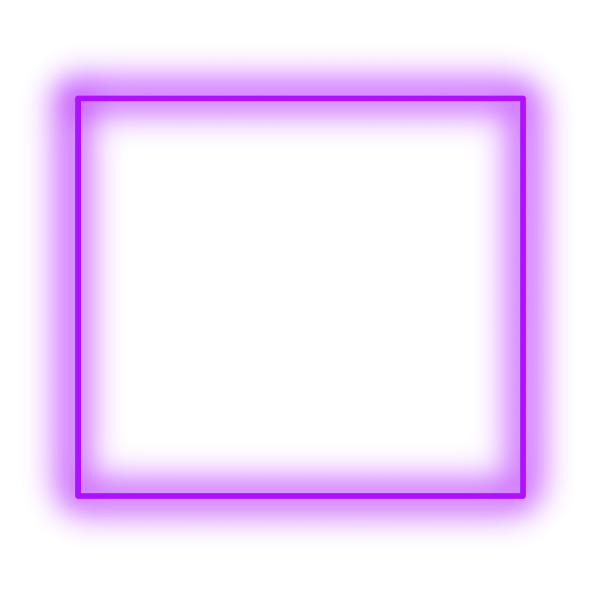 Неоновая квадратная рамка