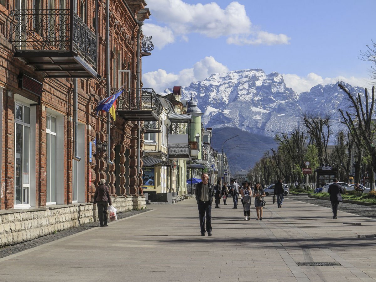 Владикавказ столовая гора с проспекта мира