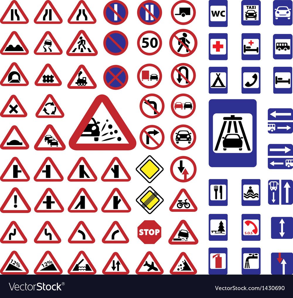 Макет дорожного знака