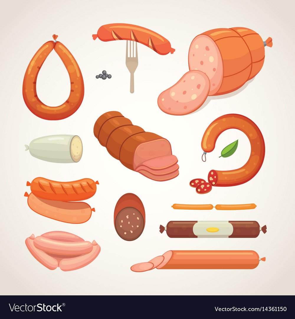 Колбаса рисунок для детей