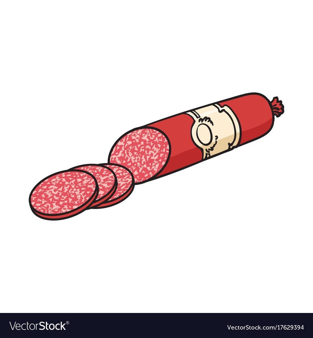 Колбаса сосиски вектор