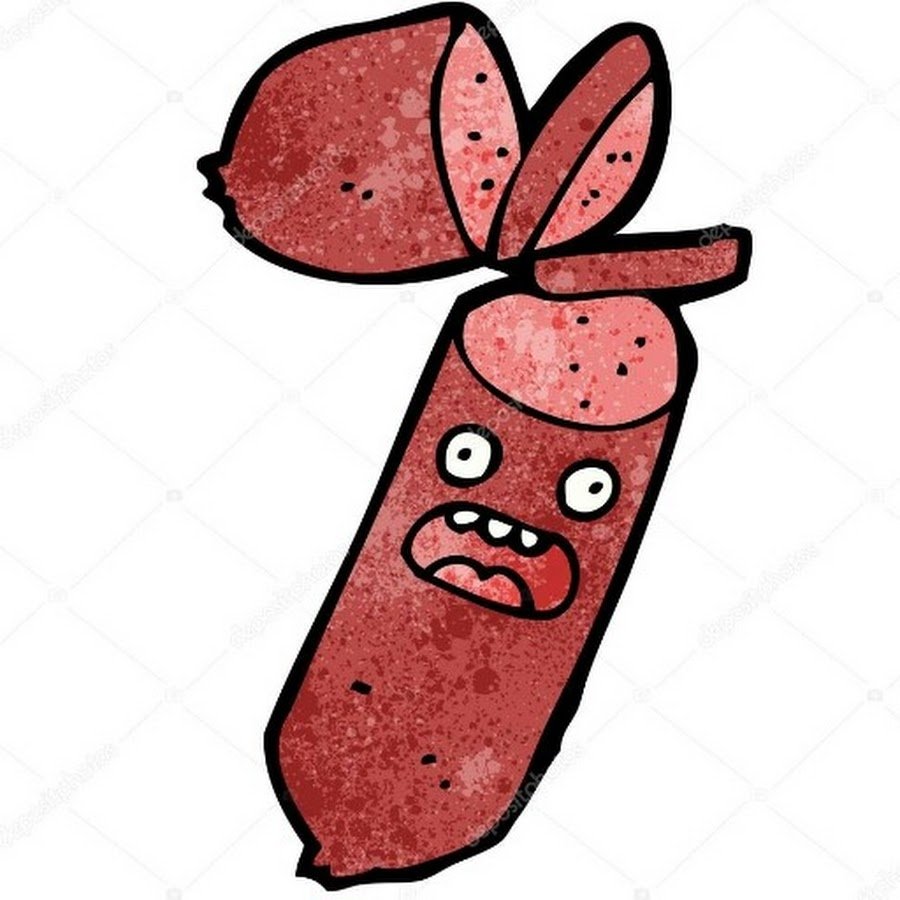 Колбаса мультяшная