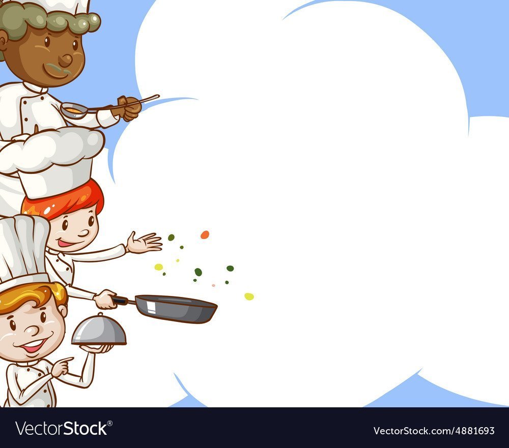 Мальчик и девочка повар