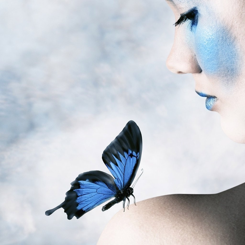 Авы для девушек бабочки цветы