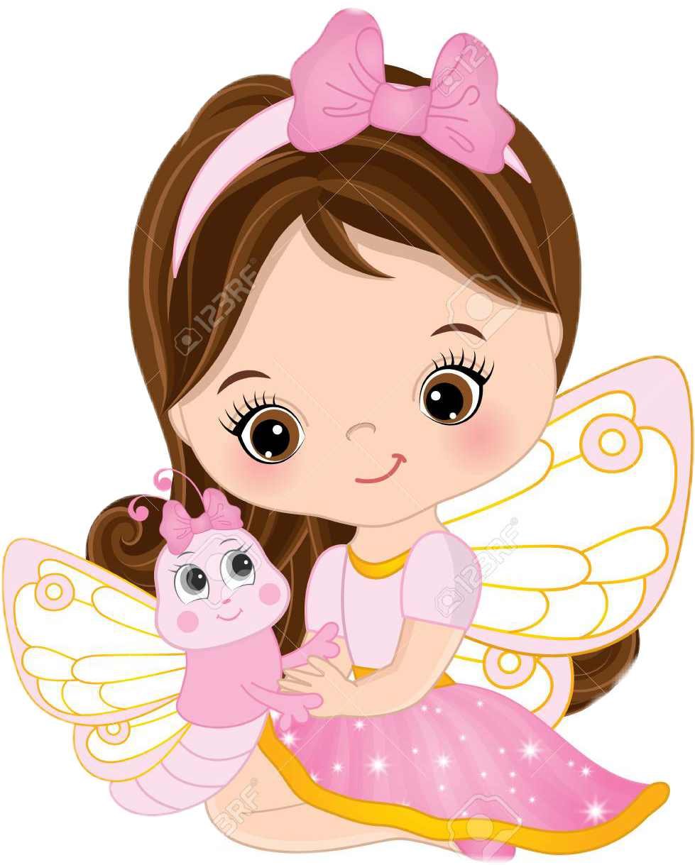 Бабочки девочки мультяшные