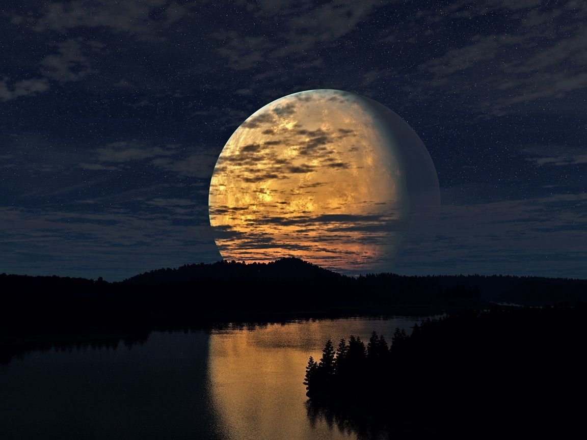 Месяц на небе