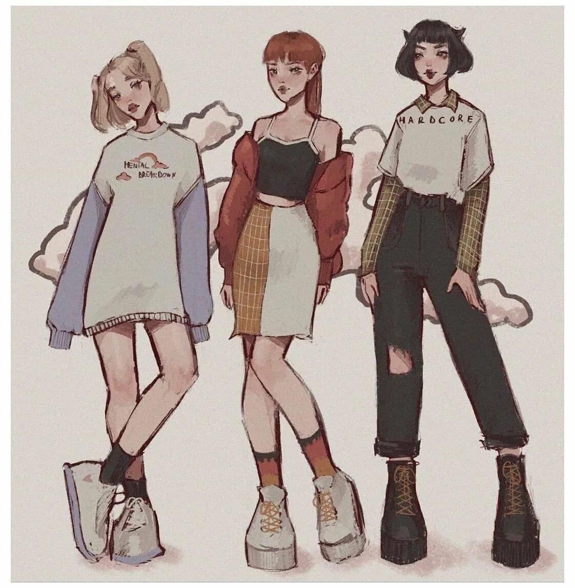 Одежда в мультяшном стиле