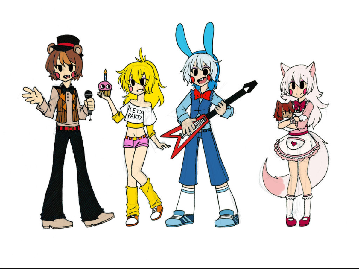 Аниме АНИМАТРОНИКИ ФНАФ