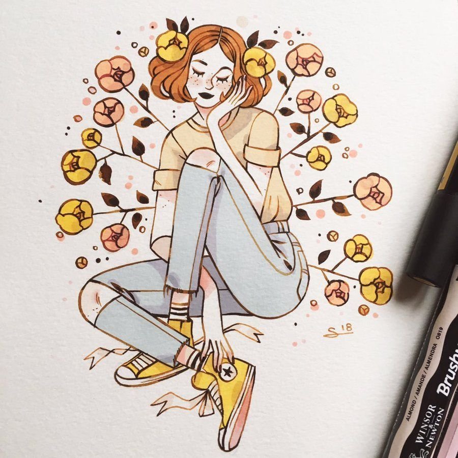 Рисунки для срисовки в скетчбук