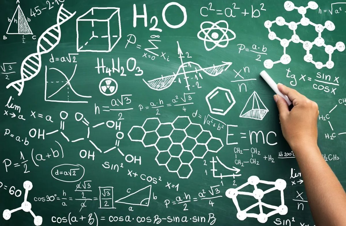 Химические формулы на доске