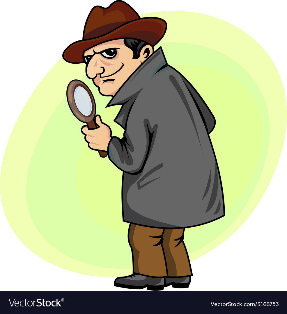 Сыщик с лупой арт