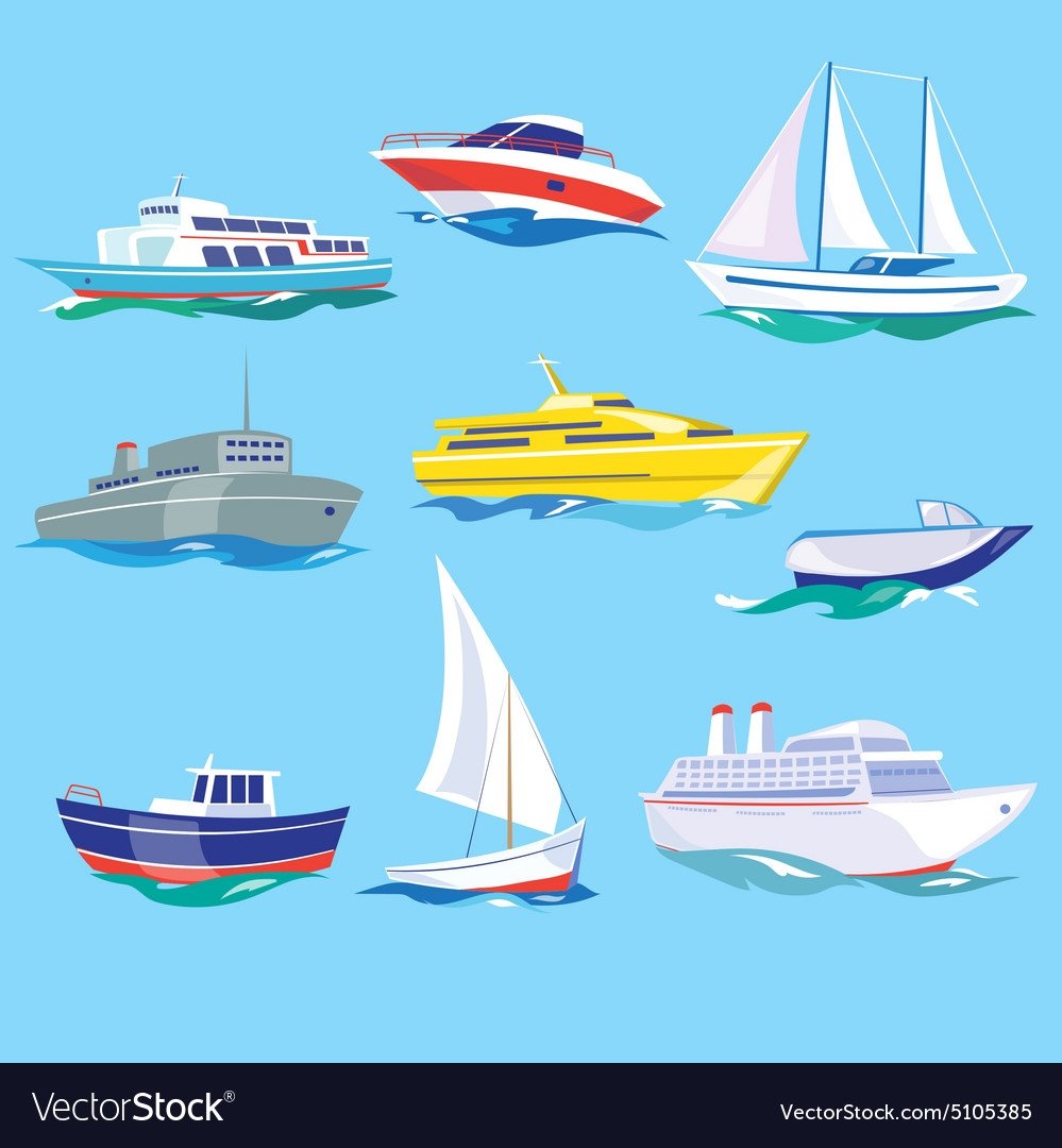 Водный транспорт иллюстрация