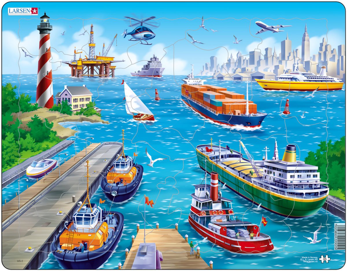 Пазл порт 35дет. Larsen us2