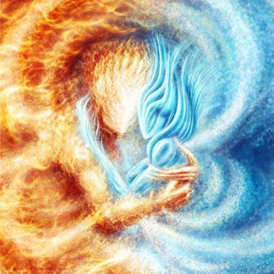 4 Стихии девушки рисунок