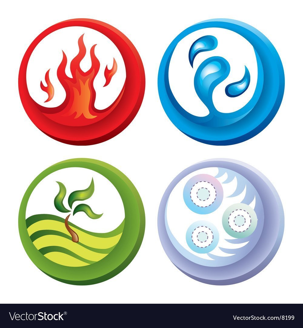 Элементали четырех стихий