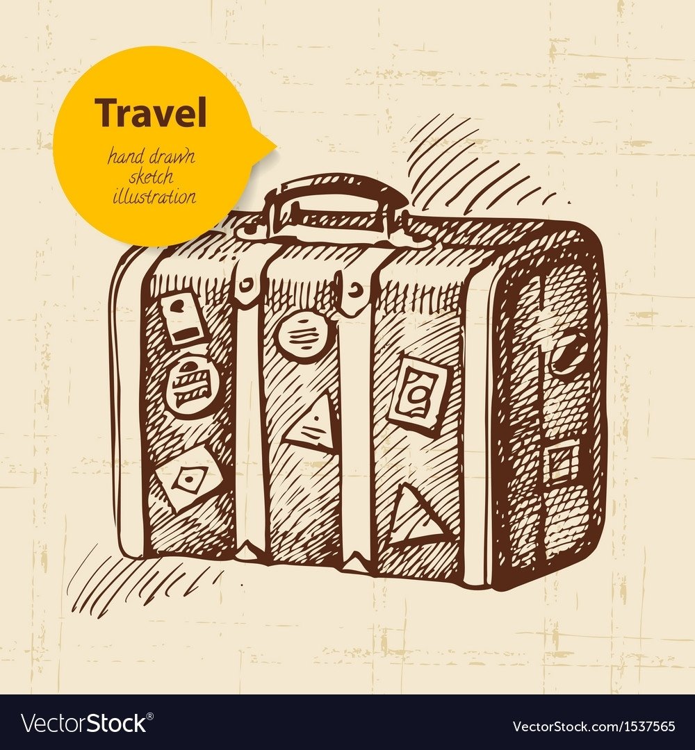 Чемодан схематично