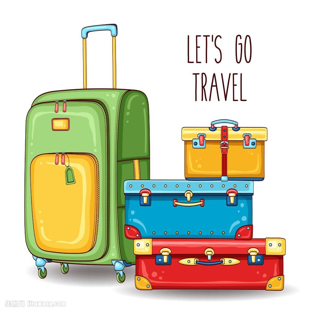 Мультяшный чемодан для путешествий