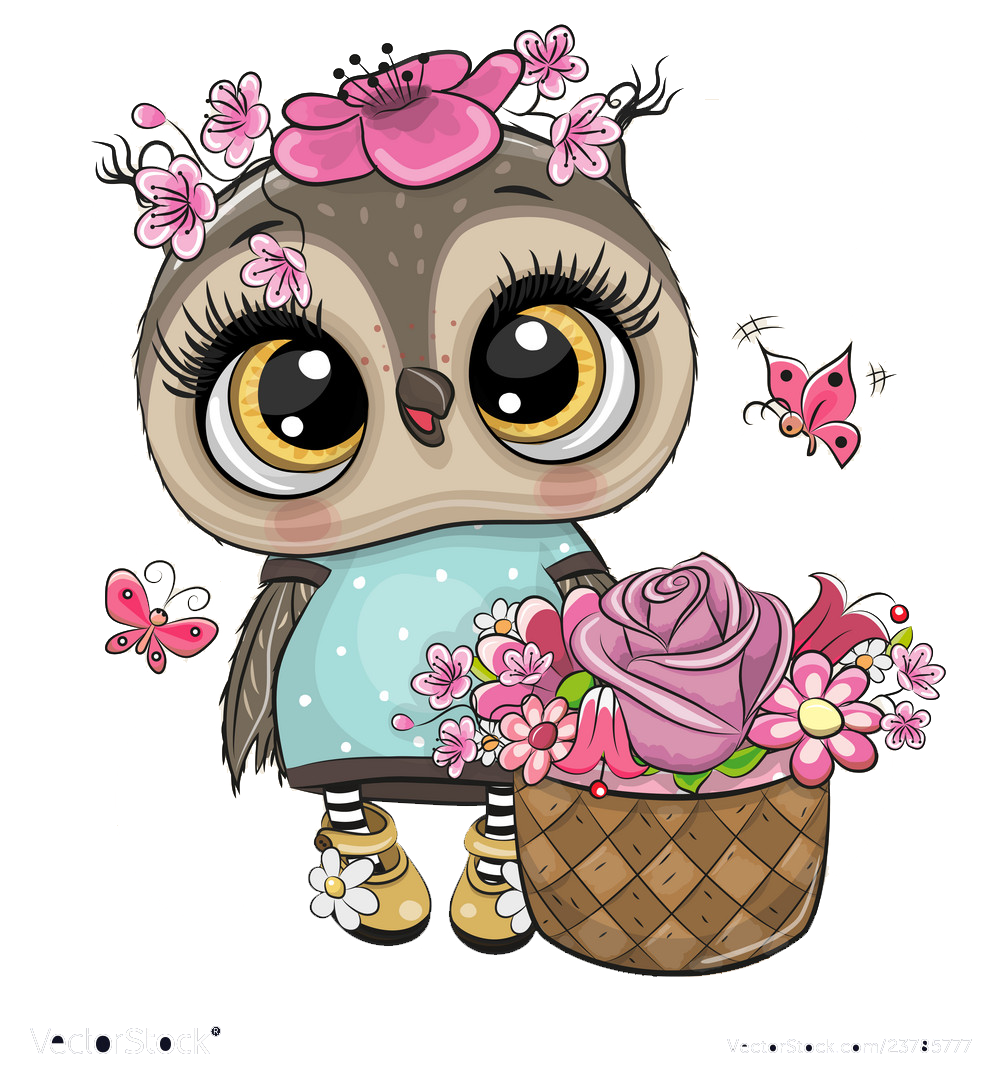 Сова мультяшная