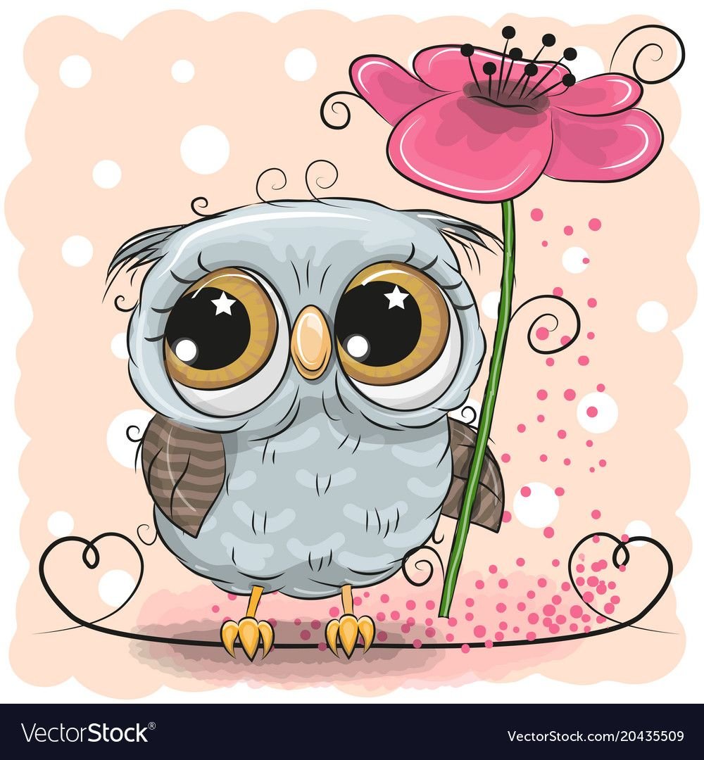 Совушка на прозрачном фоне