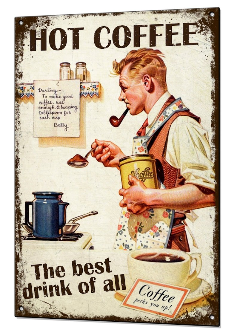 Ретро Постер кофе