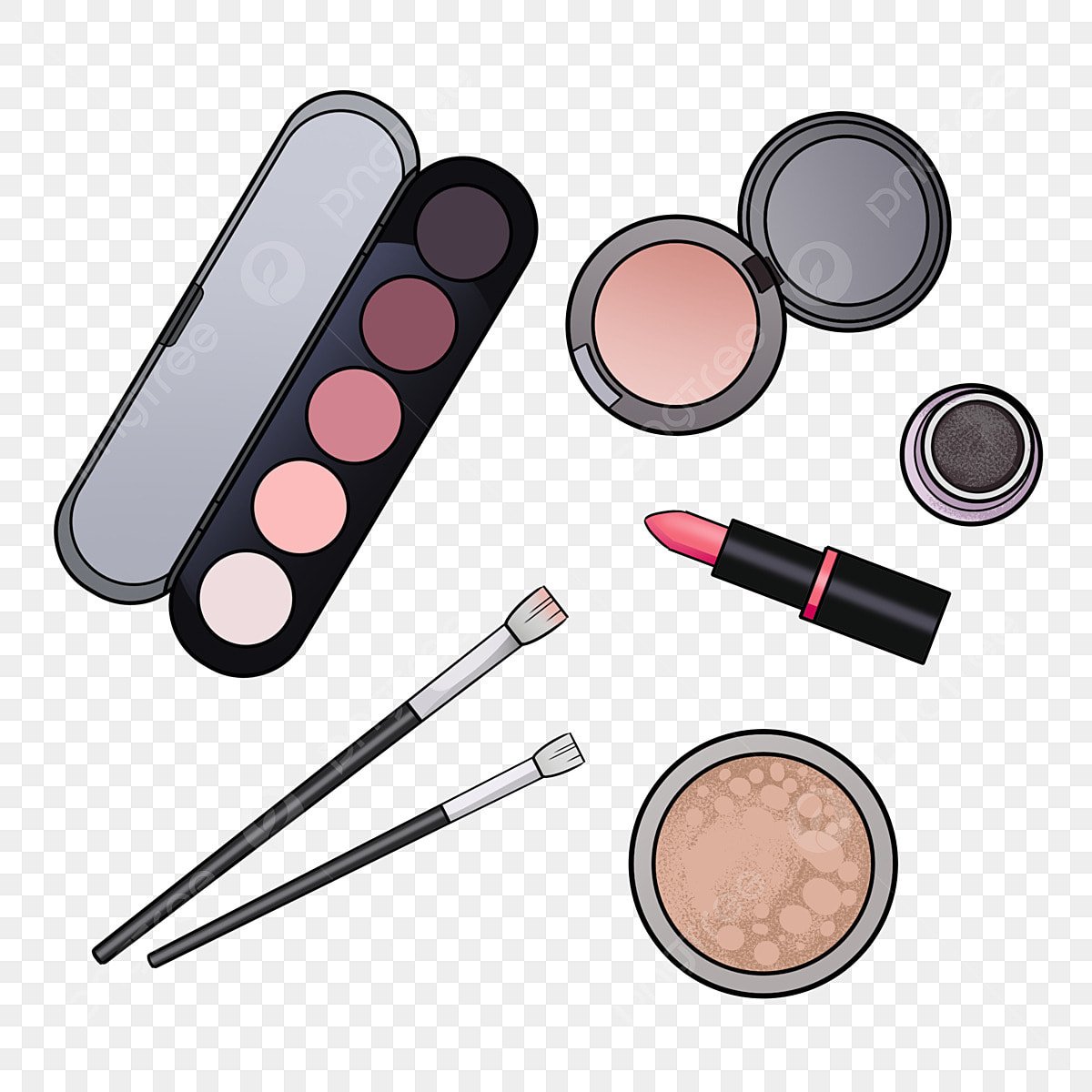 Бумажная косметика тени