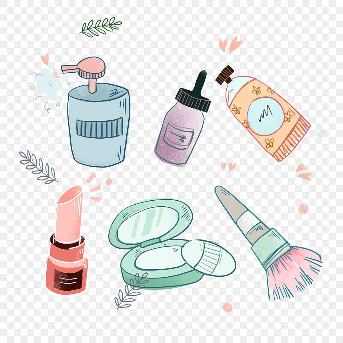 Милые рисунки косметика