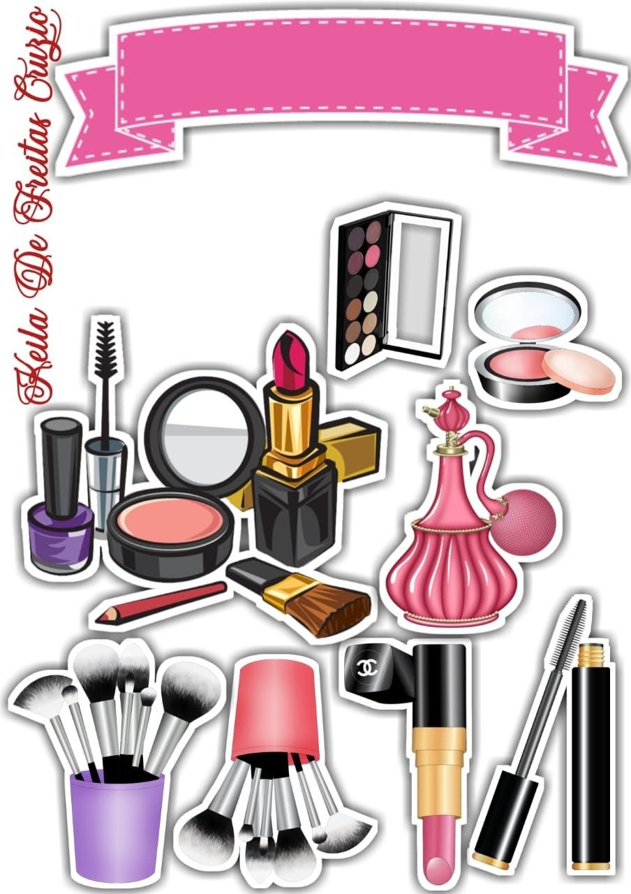 Наклейки косметика