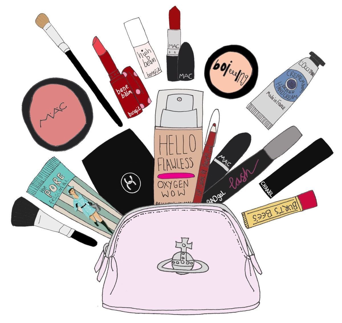 Наклейки косметика для девочек