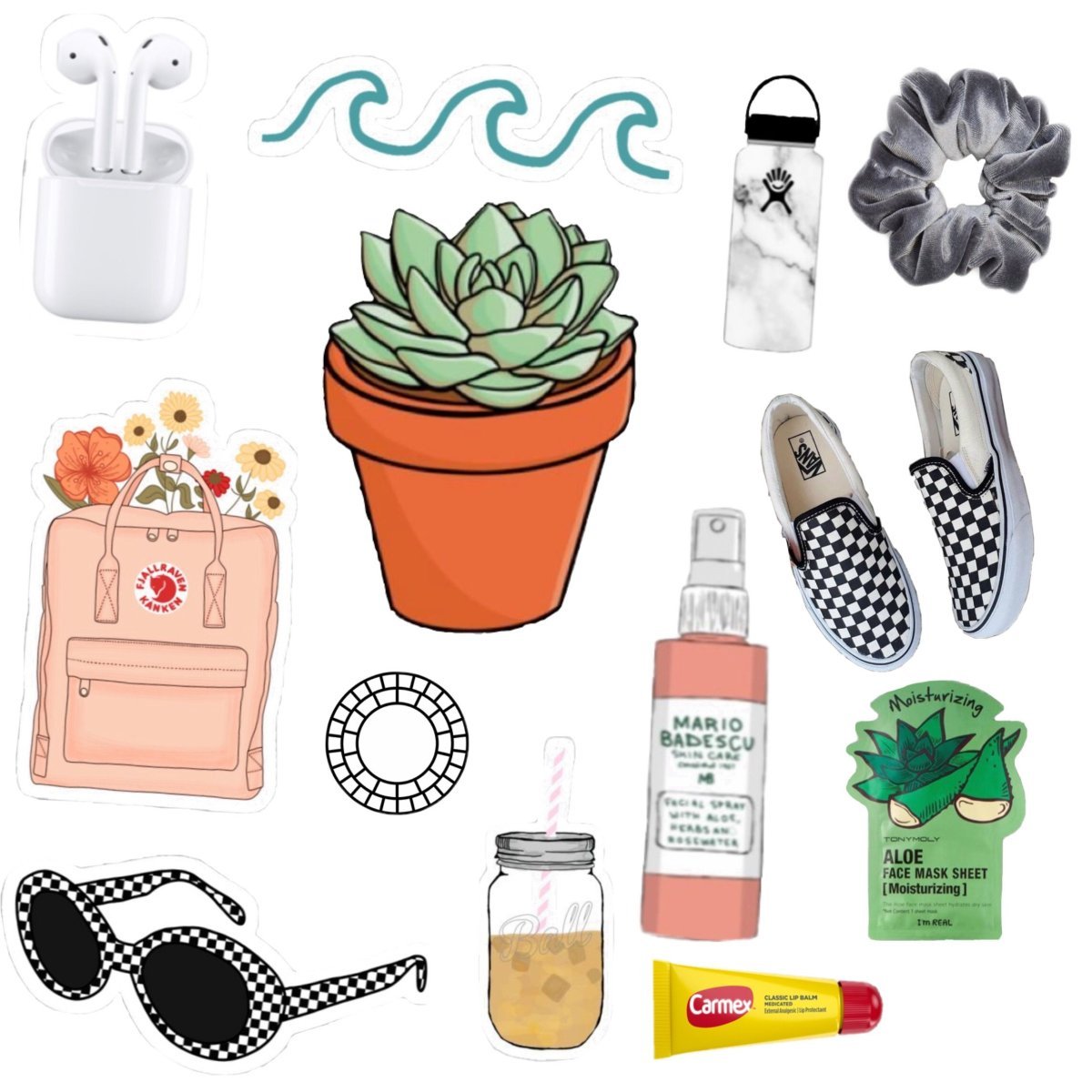 Бумажная косметика нарисованная