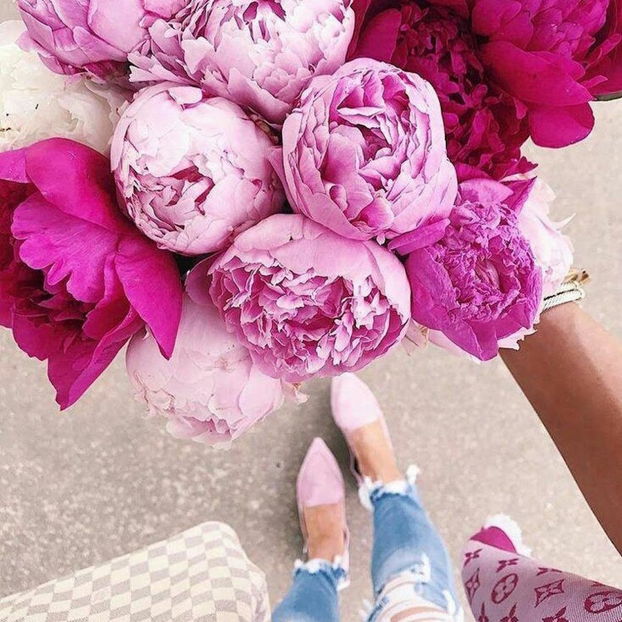 Букет пионов пинтерес