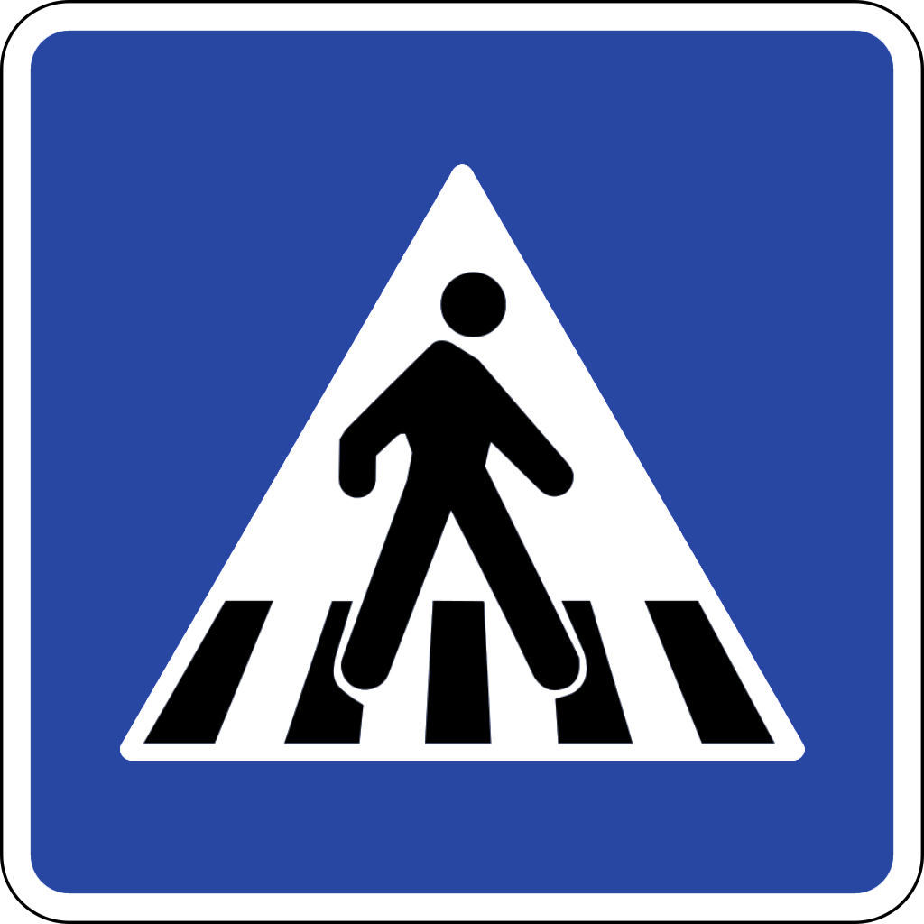 Знак пешеходный переход