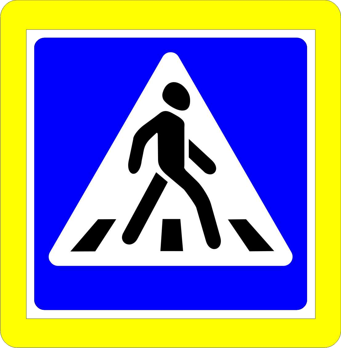 Знак пешеходный переход