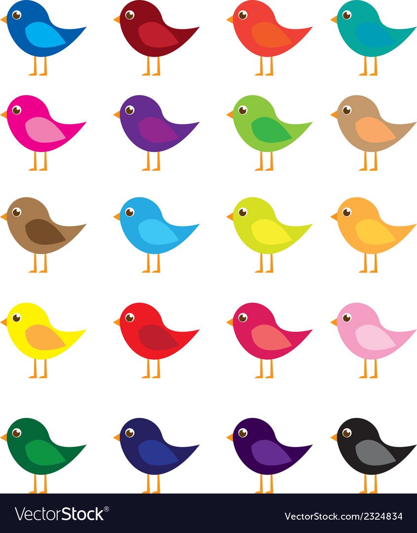 Птички раздаточный материал