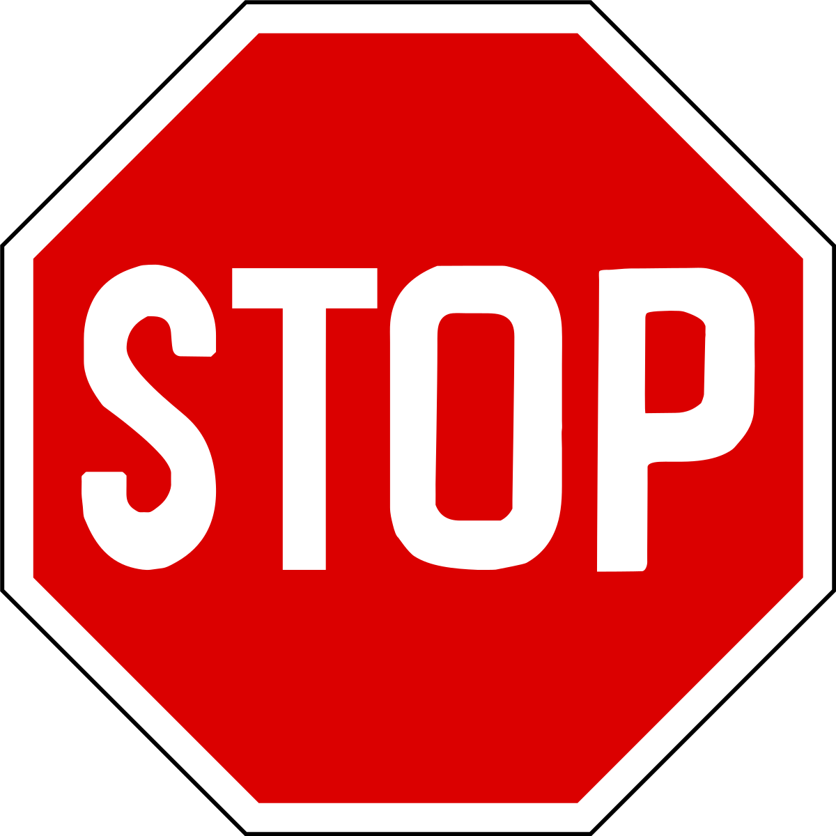 Дорожный знак stop
