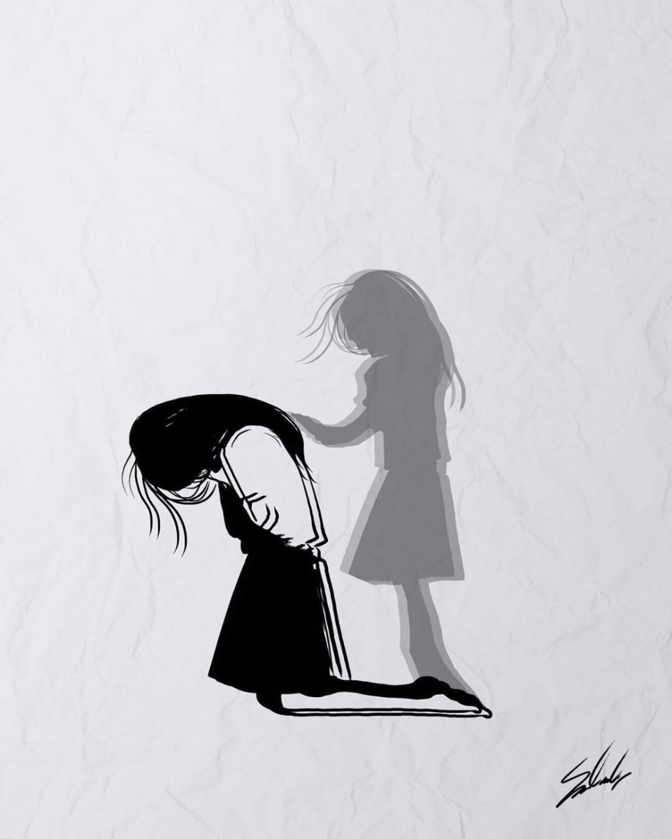 Рисунки для срисовки грустные легкие душевные